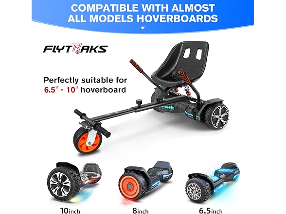 Go Kart Hoverboard Attachment w/ Shock