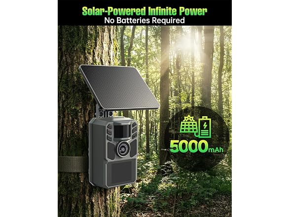 FKPCAM 4K 64MP Solar Trail Camera