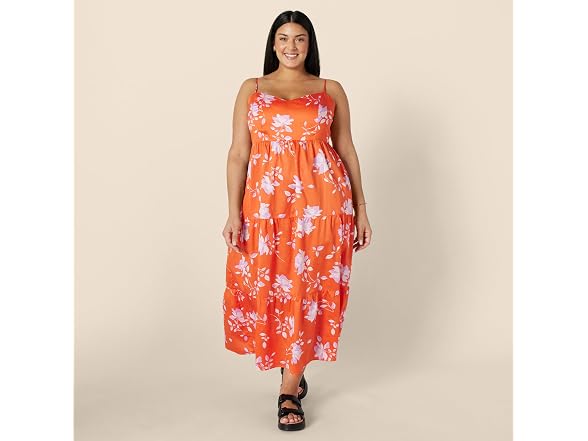 Amazon Essentials Women Dress Orange Pastel Lilac