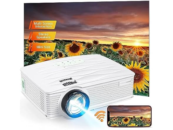 PONER SAUND WiFi Mini Projector 1080p