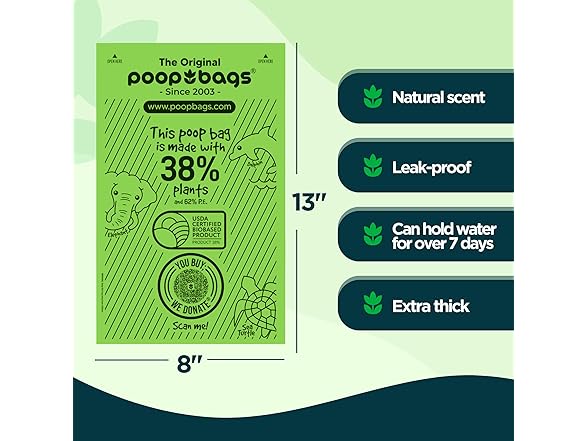 The Original Poop Bags® USDA Certified 3