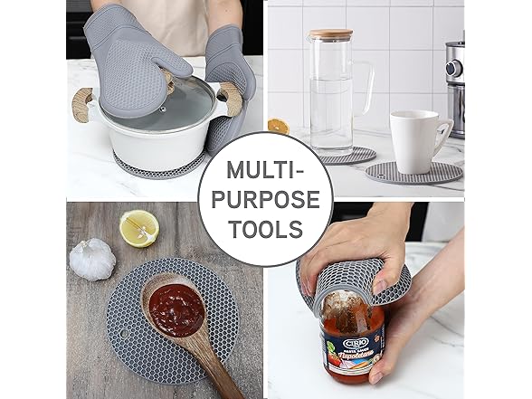 COOK WITH COLOR Silicone Oven Mitts