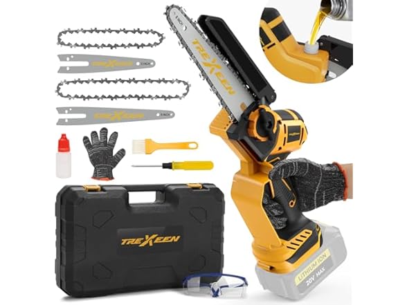TREXEEN 2-in-1 Mini Chainsaw
