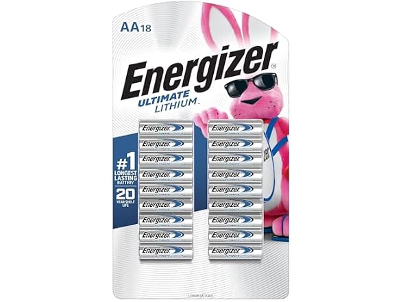 Ultimate Lithium AA Batteries 18-Pack
