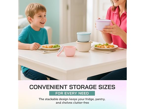 Stackable Round Nesting Bowls