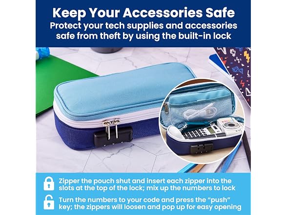 It's Academic Locking Pencil Case