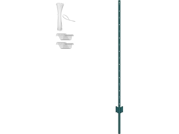 5 Feet Fence Post, 10 Pack U-Channel Heavy Duty