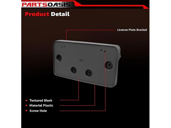 Parts Oasis Front License Plate Bracket