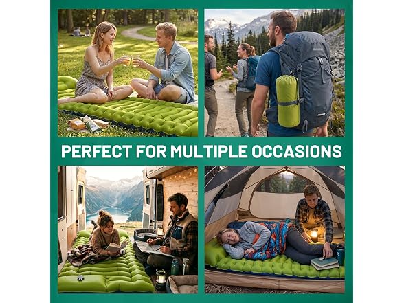 Overmont Inflatable Camping Sleeping Pad