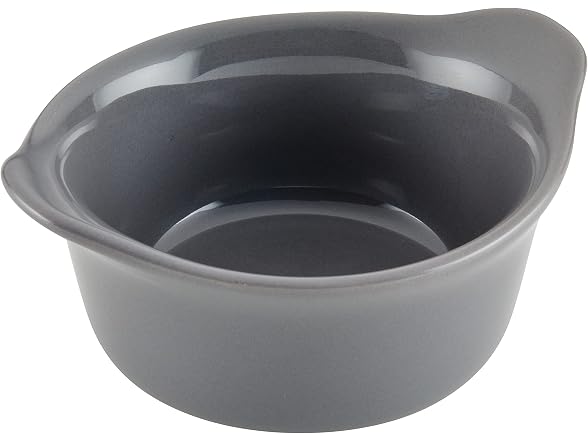 Rachael Ray Ceramics Round Ramekins 4PK Gray