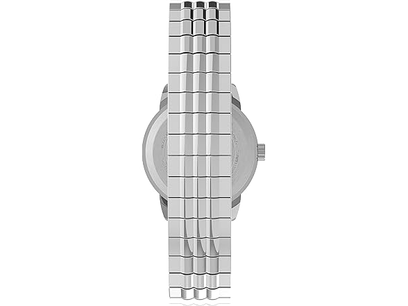 Timex Women's Easy Reader 25mm Perfect Fit Watch – Silver-Tone Case White Dial with Silver-Tone Expansion Band (Open Box)