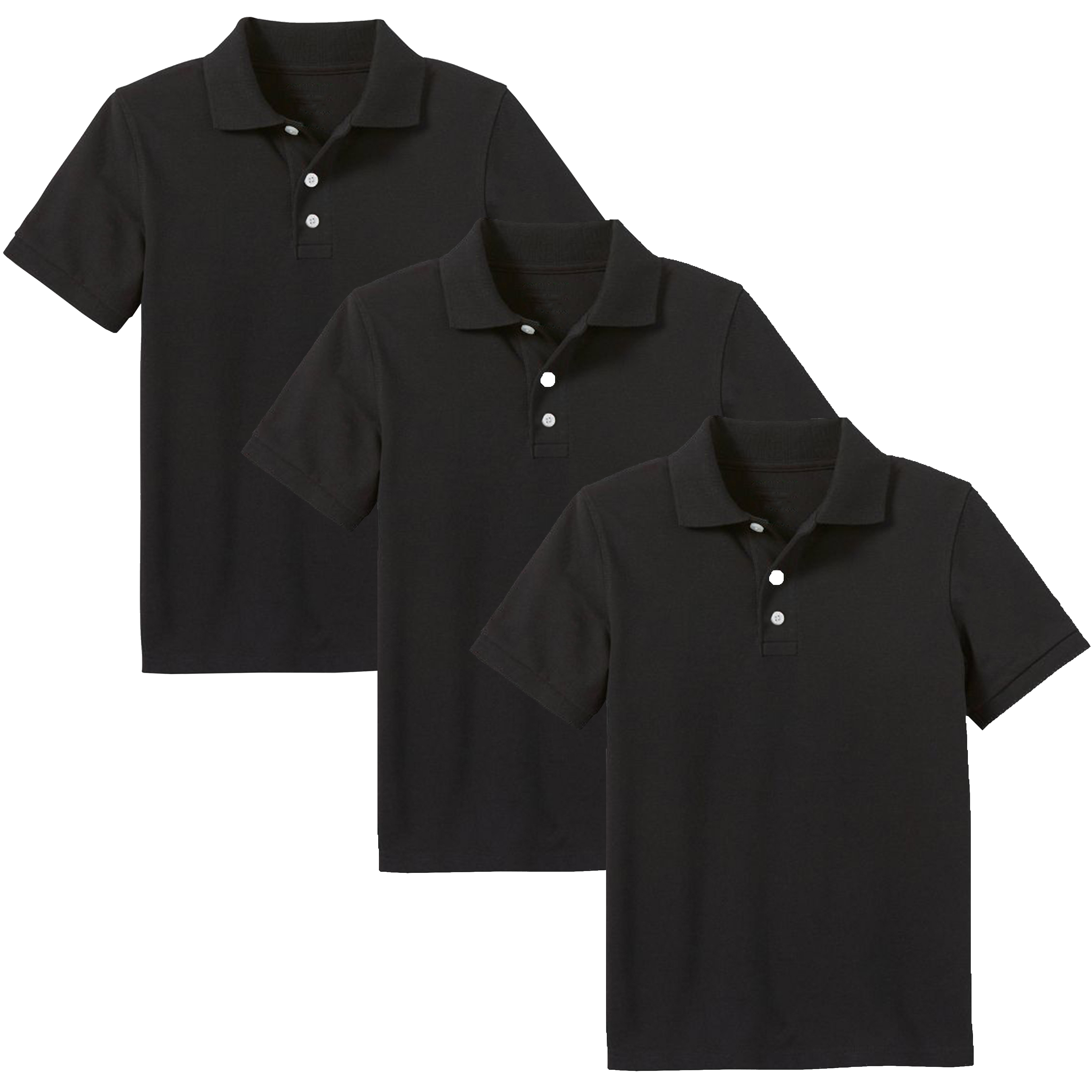 Boys 3PK Short Sleeve Uniform Polo - Gallery 16