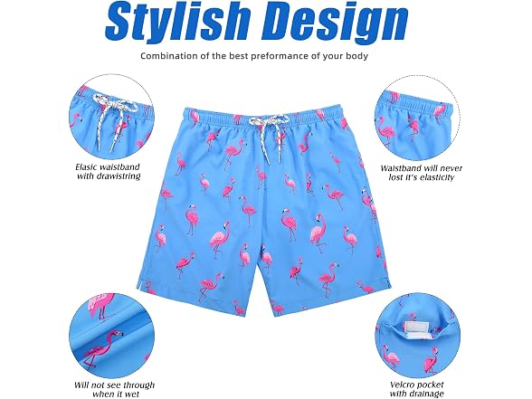 American Trends Men (L) Swim Trunks Beach Shorts