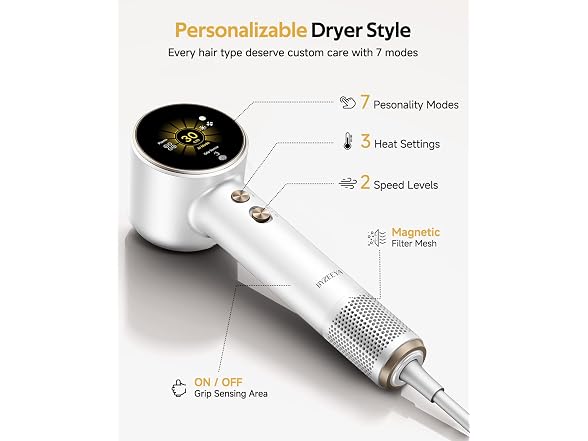 BYZEEYA High Speed Plasma Hair Dryer