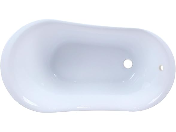 Kingston Brass Clawfoot Tub,Glossy White/Polished Chrome