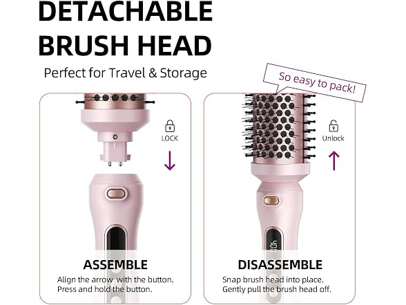 1.7 inch Heated Round Thermal Brush