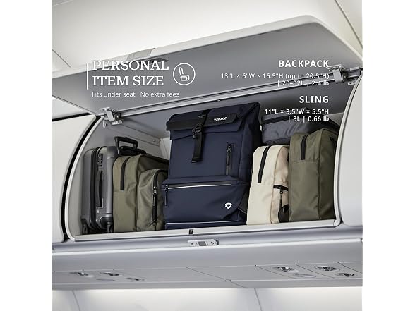 VERAGE 2 in 1 Roll Top Laptop Backpack 16 inch