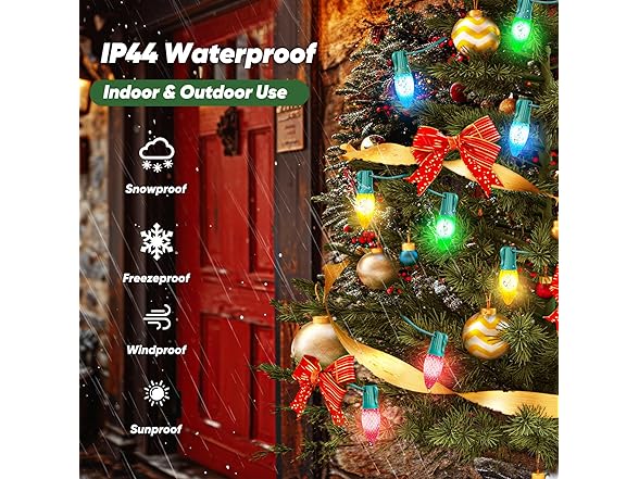 BesLowe Commercial 500 FT C9 Cut to Length Christmas Lights