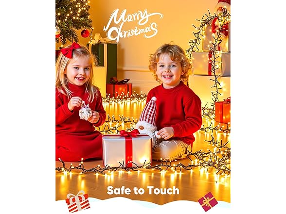 Brightown Minetom Battery Operated Christmas Lights Outdoor, 2 Pack