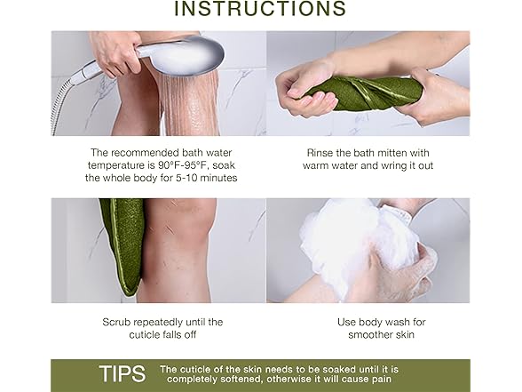 Lupure Deep Exfoliating Mitts Body Scrub