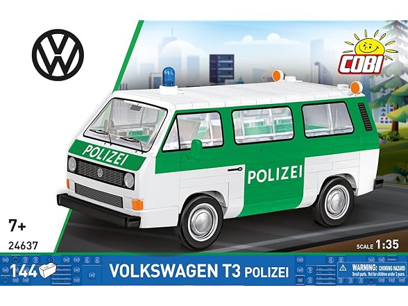 COBI Action Town Volkswagen T3 Police Bus, 144 Pieces
