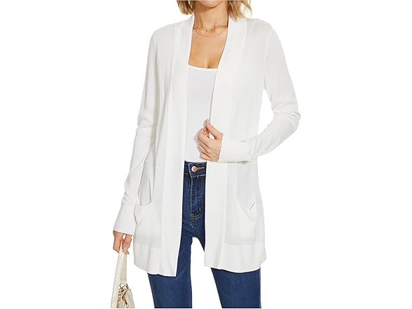 Spicy Sandia Womens Knit Cardigan Open Front Sweater (L)