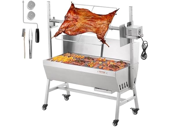 VEVOR Rotisserie Grill with Windscreen