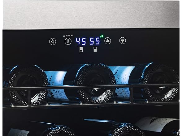 NewAir Freestanding Dual Zone Wine Fridge - 98 Bottle