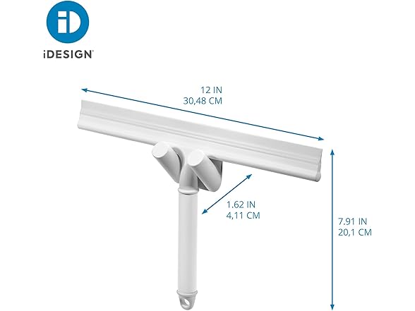 iDesign Shower Squeegee with Adhesive Hook