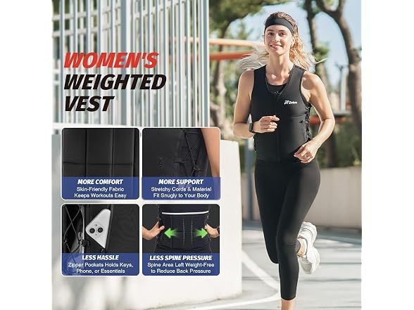 ZELUS Adjustable Weighted Vest 1-10lbs