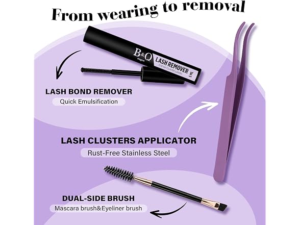 B&Qaugen Lash Clusters Kit, 280 Pieces