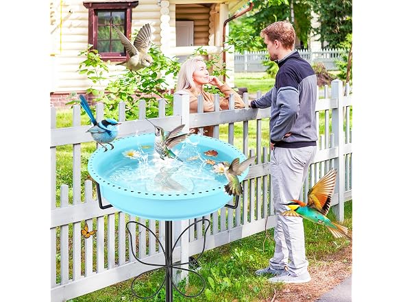 YOADEHOA Bird Bath & Feeder Garden