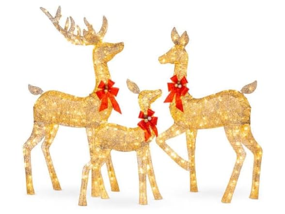 Quenny Elk Sled Christmas Decor