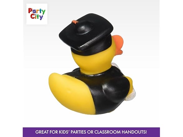 Party City Rubber Duck Graduation Favor Kit for 24