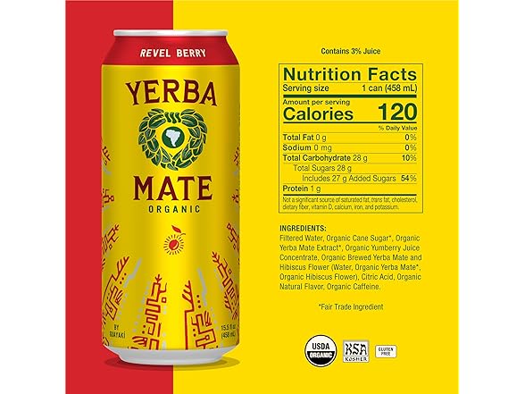 Yerba Madre Revel Berry 12pk