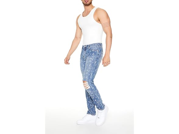 Forever 21 (30) Destroyed Slim-Fit Jeans