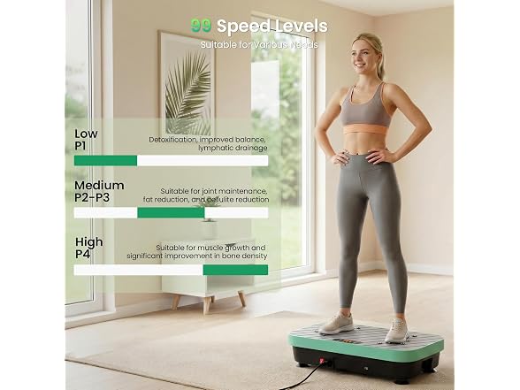 TISSCARE Green Vibration Plate Exercise Machine