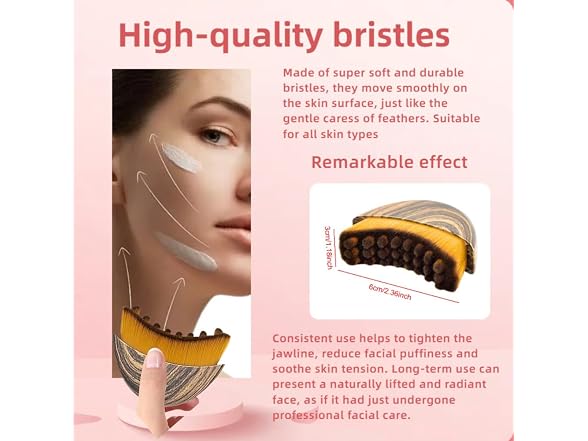 2 Pack Lymphatic Contour Face Sculpting Brush