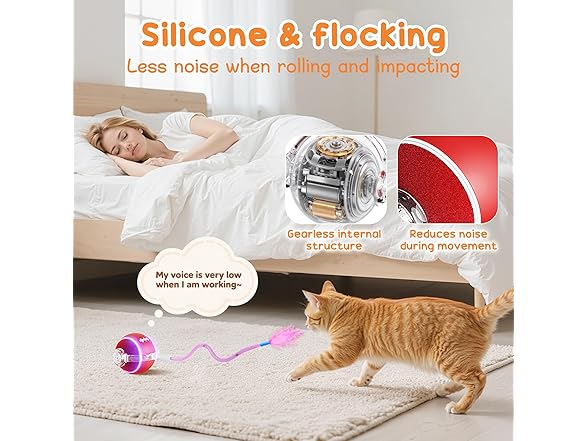 PANRIO Interactive Cat Toy Ball