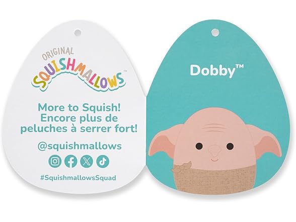 Squishmallows Original “Harry Potter” 10" Dobby Plush