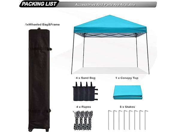 ABCCANOPY Stable Pop up Outdoor Canopy Tent 10ft