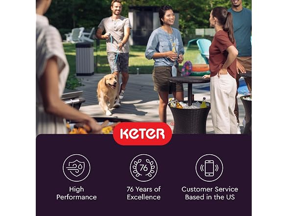 Keter Keter Pacific Cool Bar Outdoor Patio
