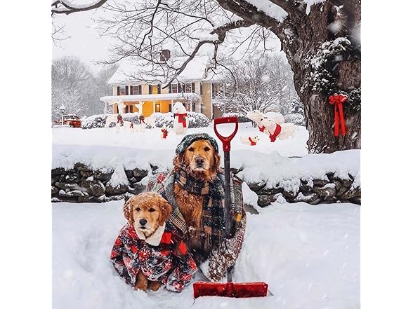 Top Treasures 3-Piece White Fabric Reindeer Family White