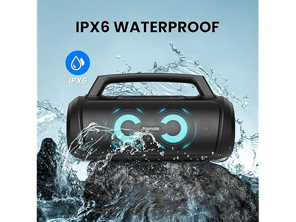 Raymate Bluetooth Speakers, Portable Wireless Speaker with 1 (Open Box)