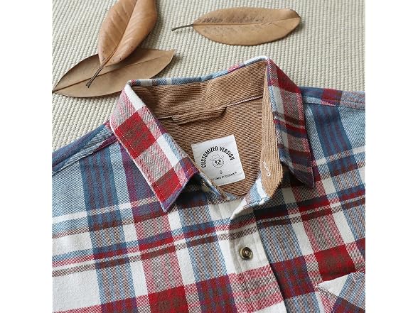 Dubinik Men (L) Flannel Long Sleeve Casual Shirt