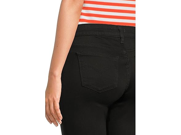 Levi's Womens 711 Skinny Soft Black 25 3
