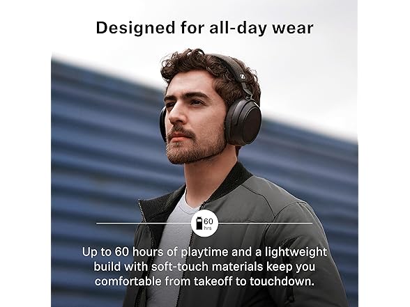 Sennheiser Consumer Audio Momentum 4 Wireless Headphones - Bluetooth Headset for Crystal-Clear Calls with Adaptive Noise Cancellation, 60h Battery Life, Lightweight Folding Design - Black/Copper (Open Box)