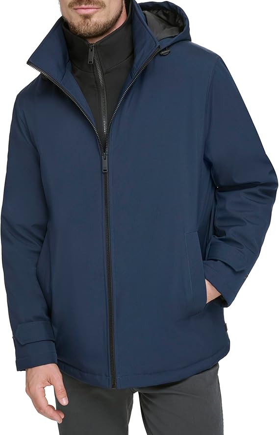 Dockers Mens Dwight Soft Shell Bib Jacket - Gallery 10