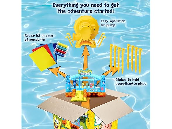 SUNNY & FUN Spongebob Inflatable Bounce House