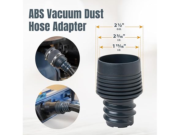 POWERTEC 70356 10 ft. Vacuum Hose Dust C